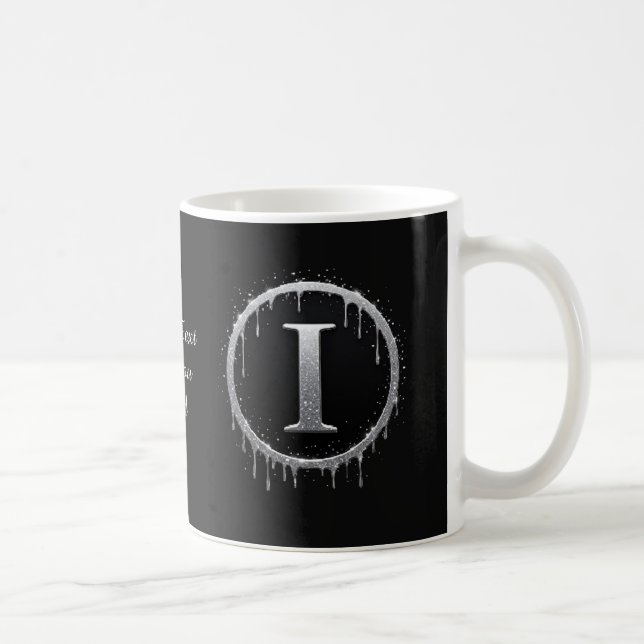 Mug Lettre I argent givré (Droite)