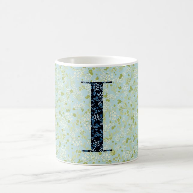 Mug Lettre I vert clair et bleu liberté (Centre)