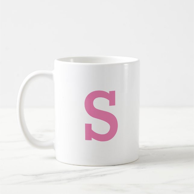 MUG LETTRE INITIALE MINIMALE MOINDRE MONOGRAPHIQUE JOL (Gauche)