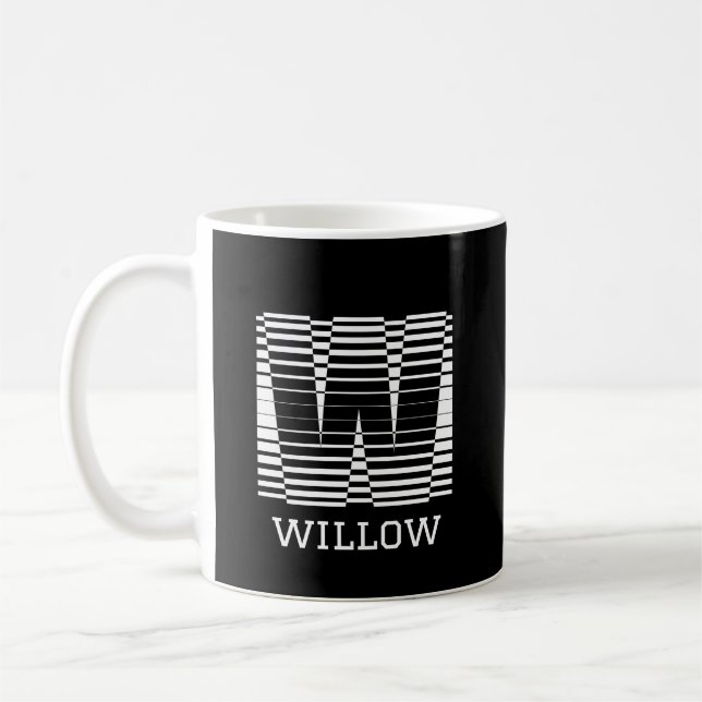 MUG LETTRE INITIALE W - ALPHABET NOM W (Gauche)