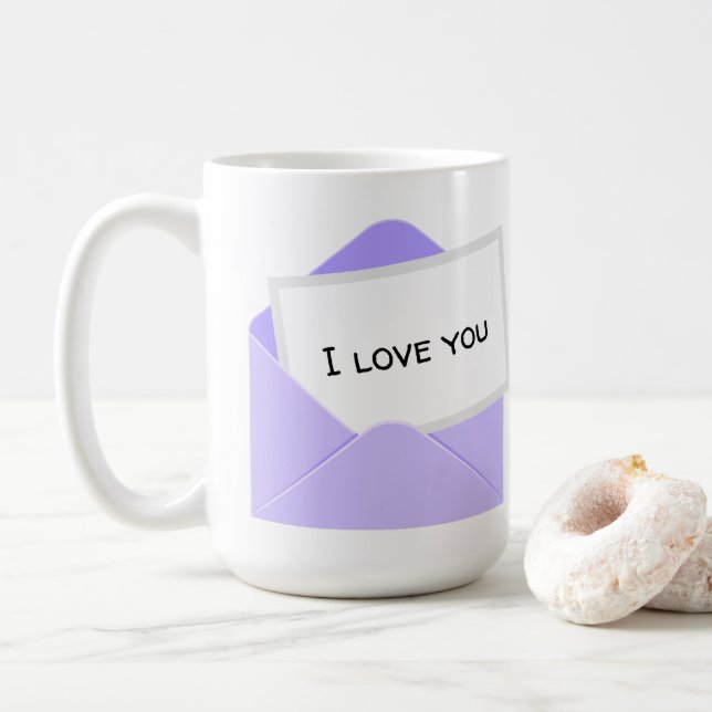 Mug Lettre Je T'Aime (Avec donut)