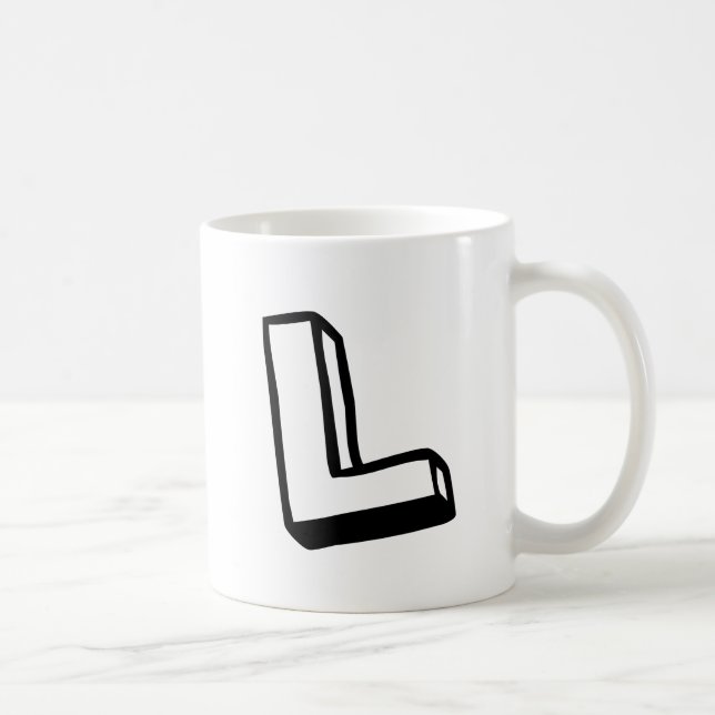 Mug Lettre L (Droite)