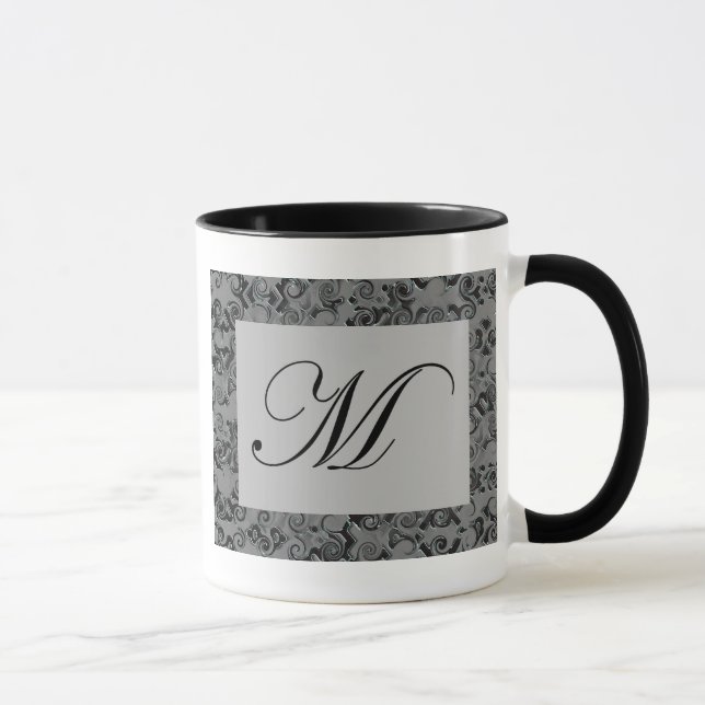 Mug Lettre M de monogramme (Droite)