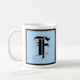 Mug LETTRE MAJUSCULE Calligraphique F