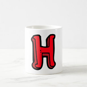 MUG LETTRE MAJUSCULE ROBE H