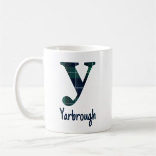 Mug Lettre minuscule y initiale et nom en Imprimé carr