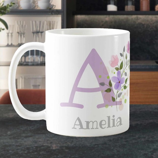 Mug Lettre monogramme A et prénom chrétien (Créateur téléchargé)