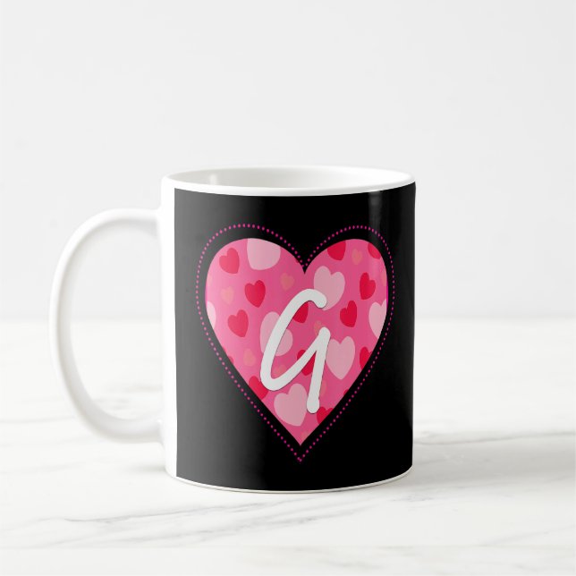 Mug Lettre Monogramme Initiale G Le Motif Pour Les Fem (Gauche)