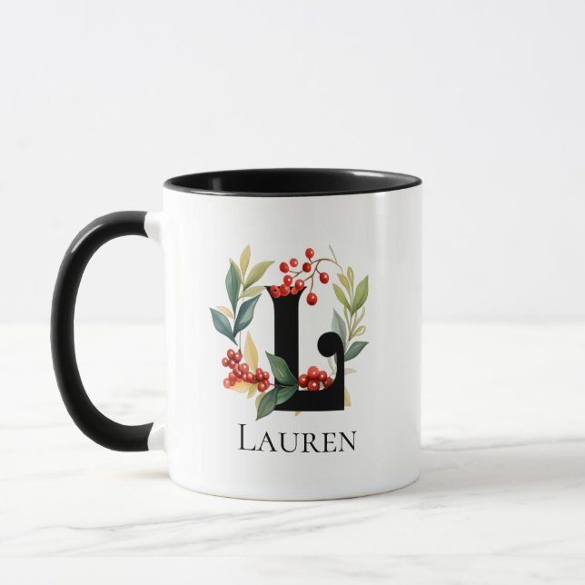 Mug LETTRE MONOGRAPHIQUE DE FER DE Noël L (Gauche)