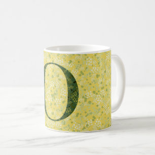 Mug Lettre O jaune clair et vert foncé liberté