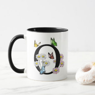 Mug LETTRE O MONOGRAPHIQUE BROUILLON D'Aquarelle Flora