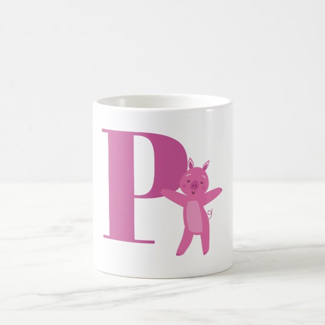 Mug Lettre P et porc (Centre)