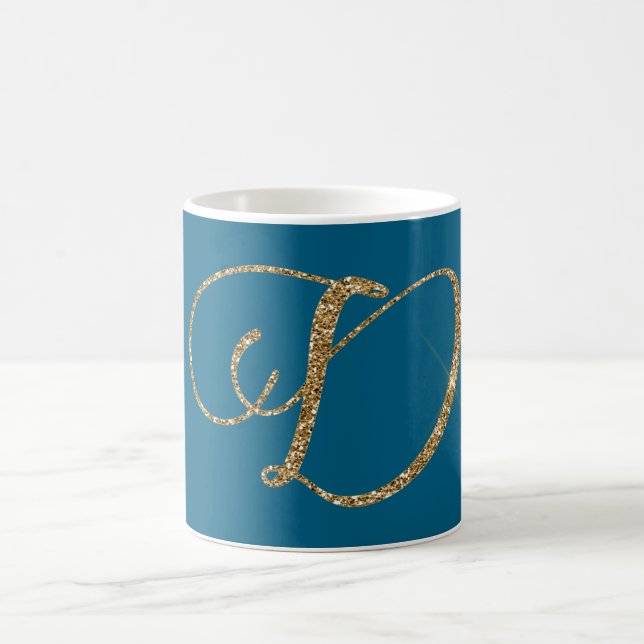 MUG LETTRE PARTIES SCINTILLANT D OR (Centre)