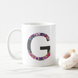 Mug LETTRE POPULAIRE BOtanique G MONogramme