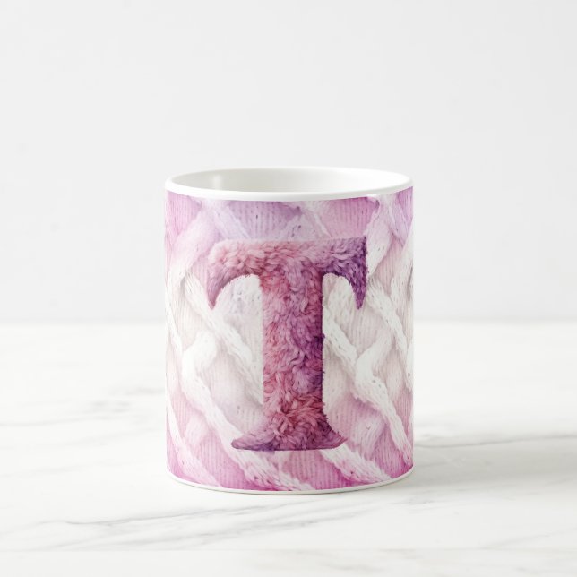 MUG LETTRE POPULAIRE ROSE CHAUD T (Centre)