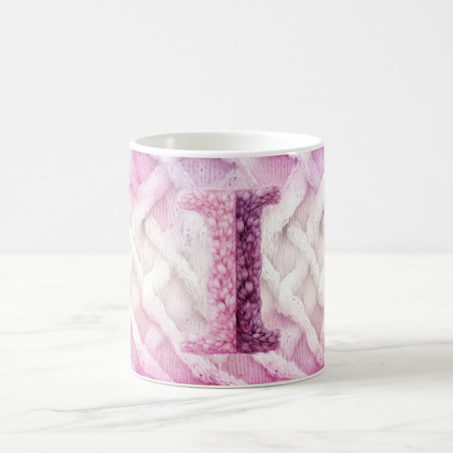 MUG LETTRE ROSE CHAUD ROSE POPULAIRE MOYENNE I (Centre)