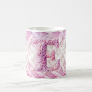 MUG LETTRE ROSE CHAUDE ROSE POPULAIRE POPULAIRE E