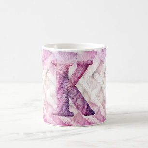 MUG LETTRE ROSE CHAUDE ROSE POPULAIRE POPULAIRE K