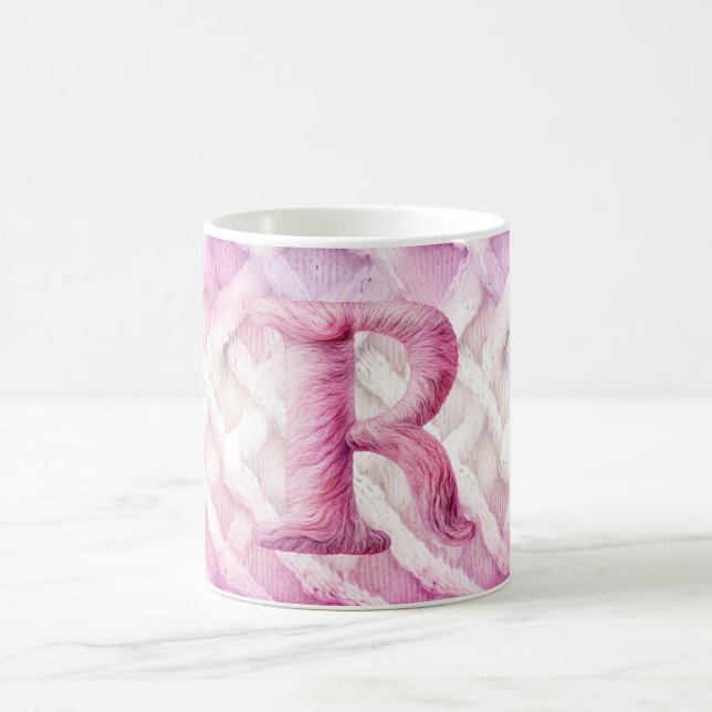MUG LETTRE ROSE CHAUDE ROSE POPULAIRE ROSE ROUGE (Centre)