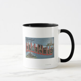 Mug Lettre ScenesIllinois d'IllinoisLarge