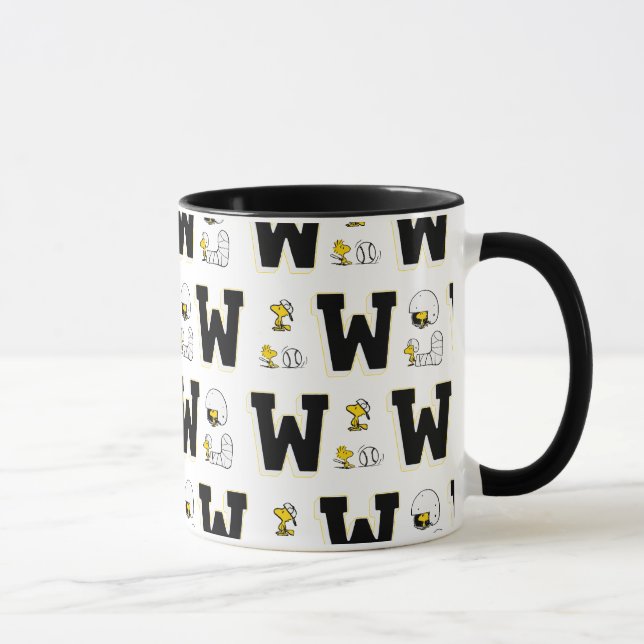 Mug Lettre sport Woodstock Varsity Motif (Droite)