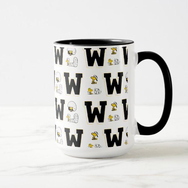 Mug Lettre sport Woodstock Varsity Motif (Droite)