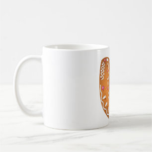 Mug Lettre U en pain d'épices Monogramme Gâteau de Noë