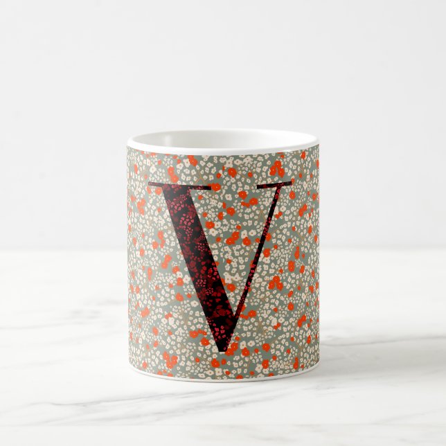 Mug Lettre V gris et rouge liberté (Centre)