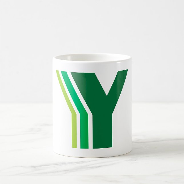 MUG LETTRE VERTE Y (Créateur téléchargé)