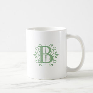 Mug Lettres alphabétiques - lettre B - blanc