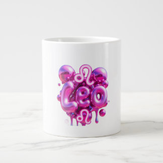 Mug Lettres Bulles Rose Typographie Lion 