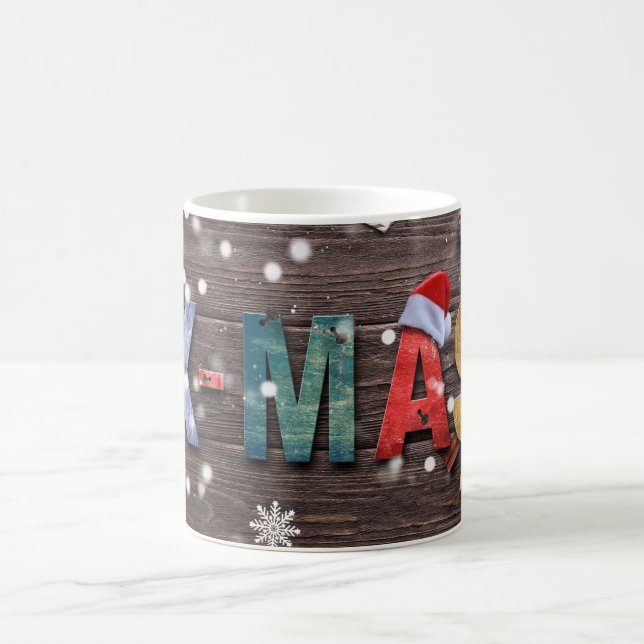 Mug Lettres colorées de Noël (Centre)