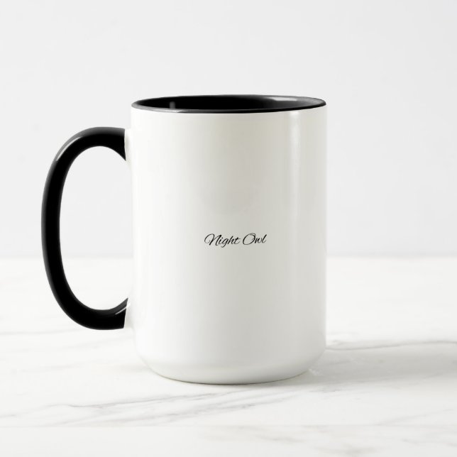 Mug Lettres cursives simples comme un petit tatouage : (Gauche)