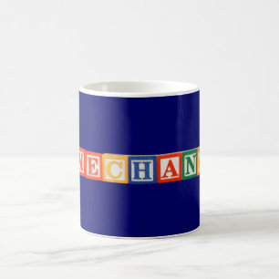 Mug Lettres de bloc constitutif de commutateur de jeu
