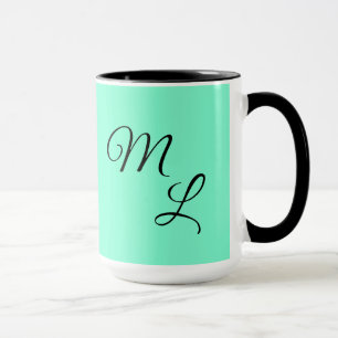 Mug Lettres de grâce sur un vert menthe