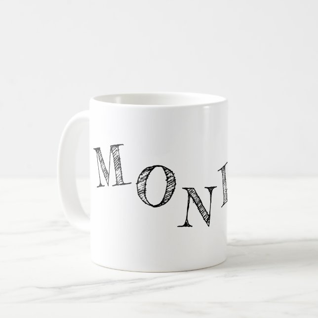 Mug lettres de votre nom cool (Devant gauche)