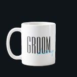 Mug Lettres en gras "Groom" Mariage personnalisé<br><div class="desc">Cadeaux personnalisés pour votre mariage.</div>