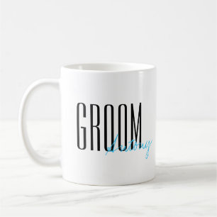 Mug Lettres en gras "Groom" Mariage personnalisé