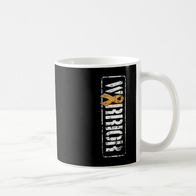 Mug Leucémie Cancer Awareness - Militaire Guerrier Rib (Droite)