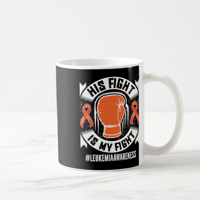 Mug Leucémie Conscience Son Combat Est Mon Combat (Droite)