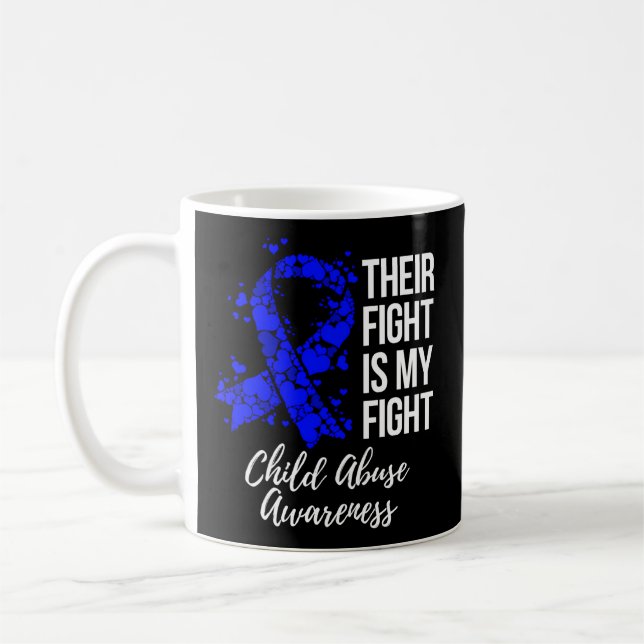 Mug Leur combat est ma lutte contre la maltraitance de (Gauche)