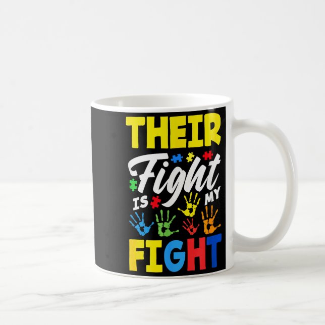 Mug Leur combat est mon combat Sensibilisation à l'aut (Droite)