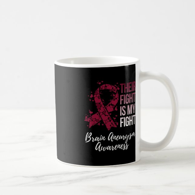 Mug Leur Combat Est Mon Combattre Cerveau Aneurysme Se (Droite)