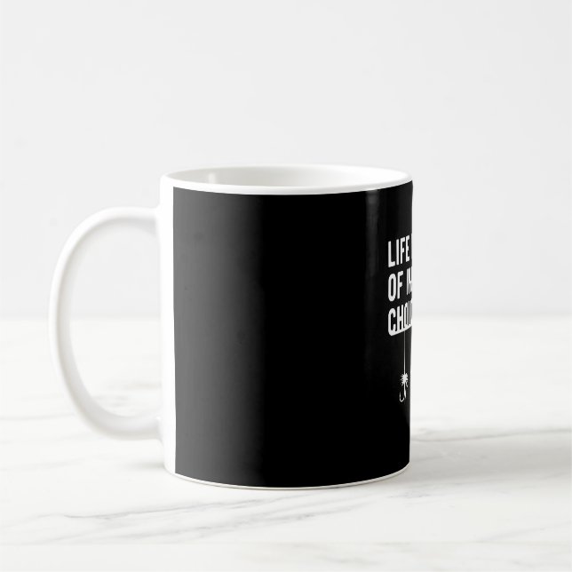 Mug Leurres de pêche cadeau de conception la vie est p (Gauche)