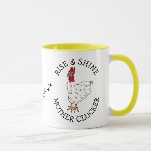 Mug Lève et brillante Mère Clucker Drôle Humour de pou