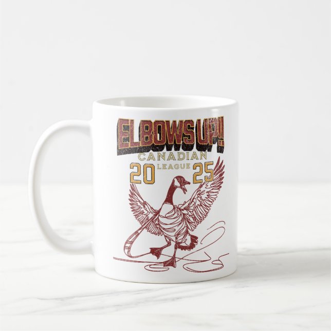 Mug Lève les coudes ! Ligue canadienne d'oie (Gauche)