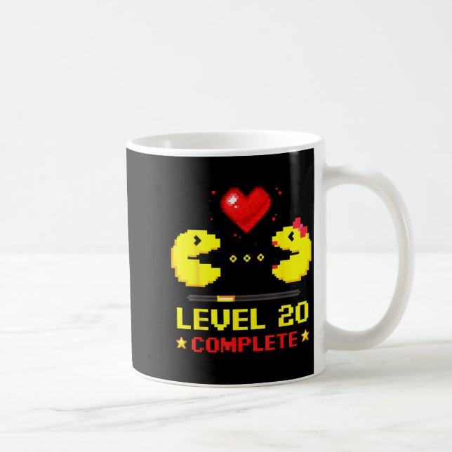 Mug Level 20 Complete Gamers 20th Wedding Anniversary  (Droite)
