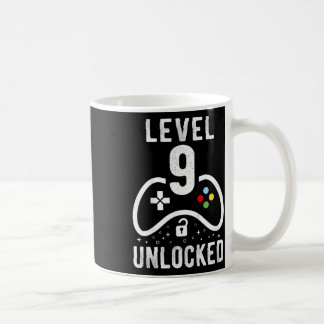 Mug Level 9 Unlocked Video Game 9th Birthday Gift 