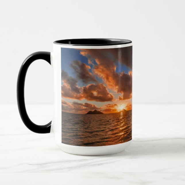 Mug Lever de soleil à l'île de Mokulua (Gauche)
