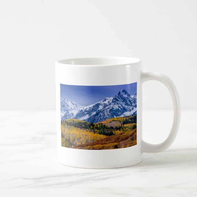 Mug Lever de soleil d'automne de chaîne de Sneffels - (Droite)